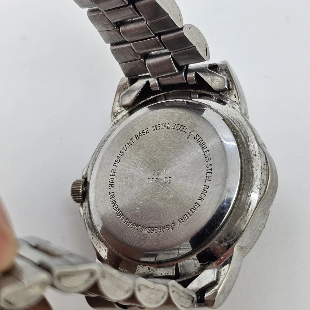 Gloria Vanderbilt Women Watch 28MM Blue Dial Date Gray Bracelet 6.5